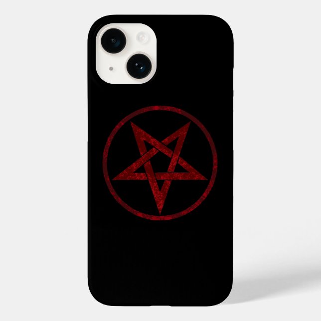 Red Devil Pentagram Case-Mate iPhone 14 Hülle (Rückseite)