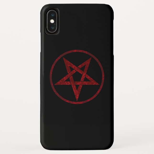 Red Devil Pentagram Case-Mate iPhone Hülle (Rückseite)