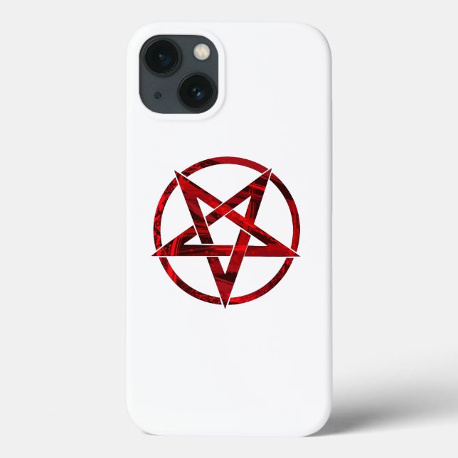 Red Devil Pentagram Case-Mate iPhone Hülle (Rückseite)