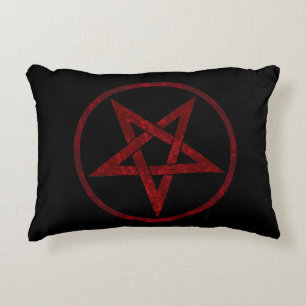 Red Devil Pentagram Dekokissen