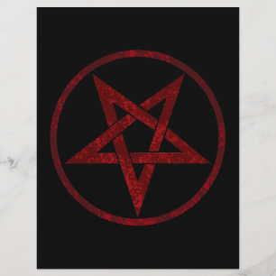 Red Devil Pentagram Flyer
