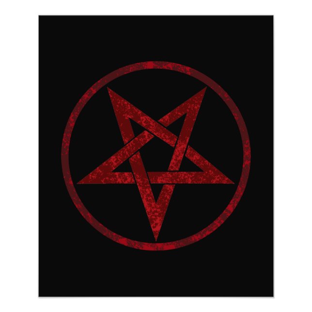 Red Devil Pentagram Fotodruck (Vorne)