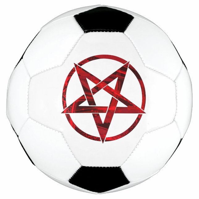 Red Devil Pentagram Fußball (Vorderseite)
