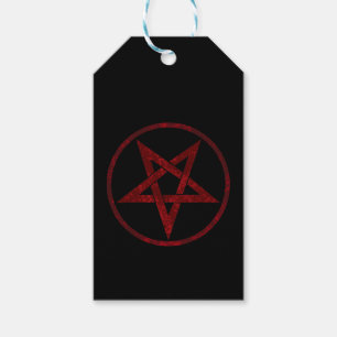 Red Devil Pentagram Geschenkanhänger