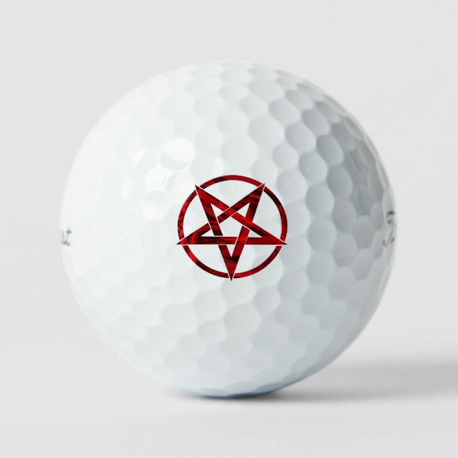 Red Devil Pentagram Golfball (Vorderseite)
