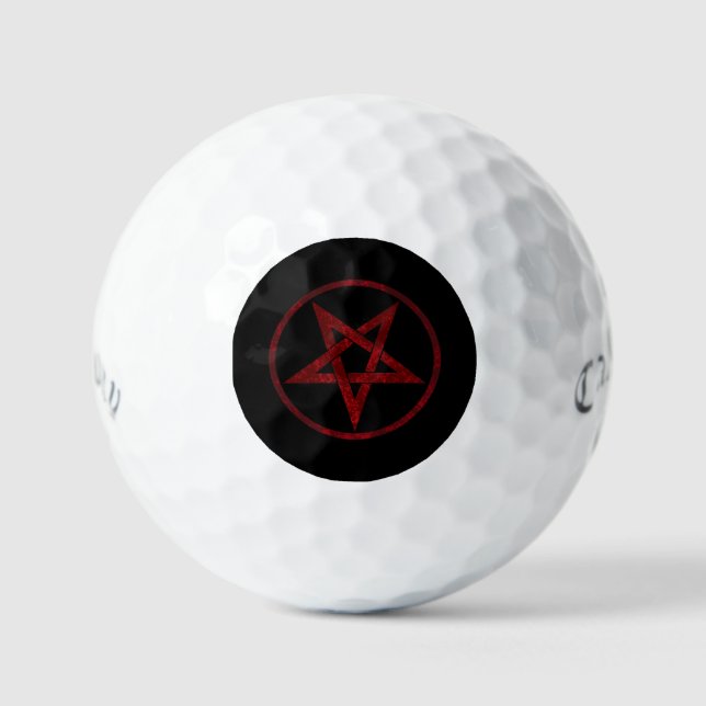 Red Devil Pentagram Golfball (Vorderseite)