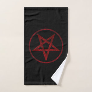 Red Devil Pentagram Handtuch