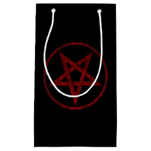 Red Devil Pentagram Kleine Geschenktüte