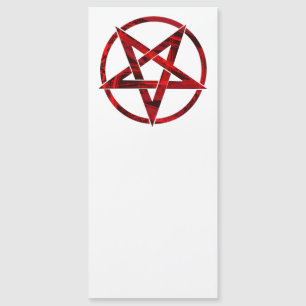 Red Devil Pentagram Magnetkarte