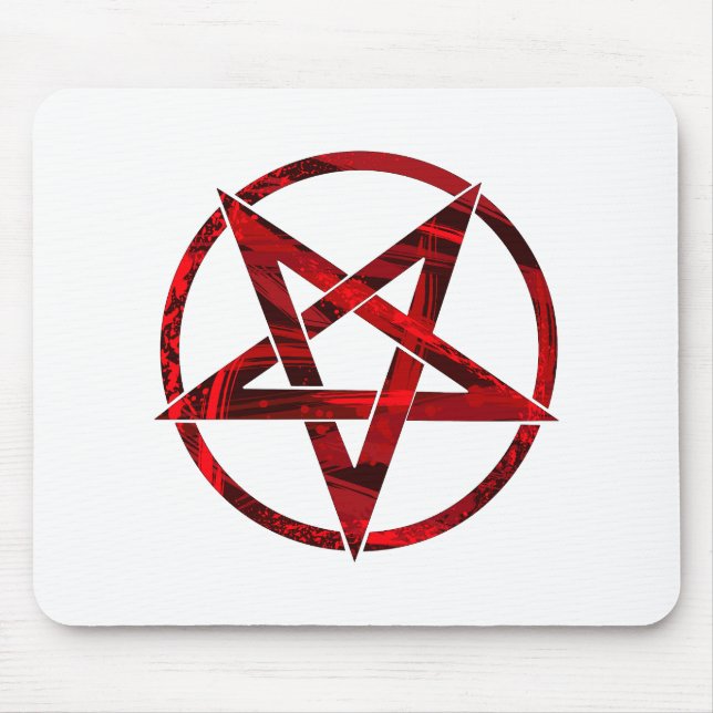 Red Devil Pentagram Mousepad (Vorne)