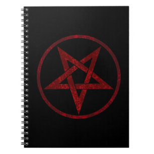 Red Devil Pentagram Notizblock