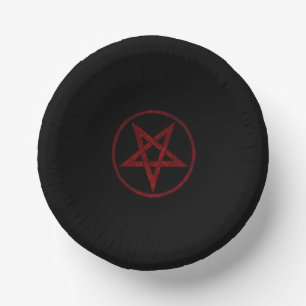 Red Devil Pentagram Pappteller