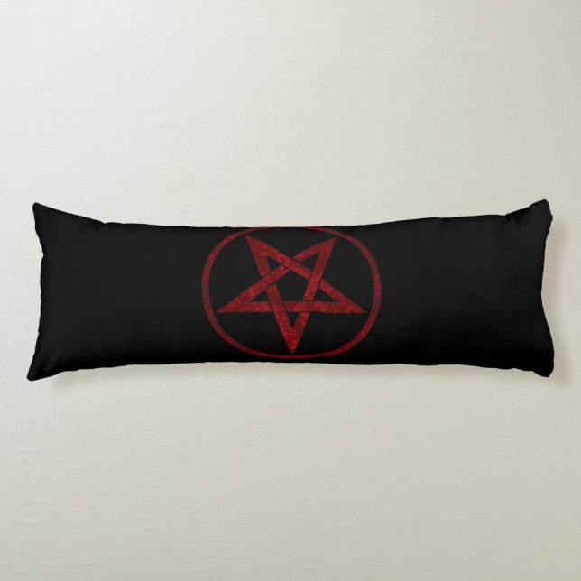 Red Devil Pentagram Seitenschläferkissen (Vorderseite)