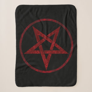Red Devil Pentagram Sherpadecke