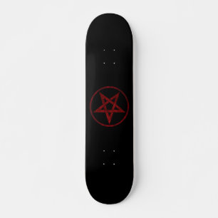 Red Devil Pentagram Skateboard