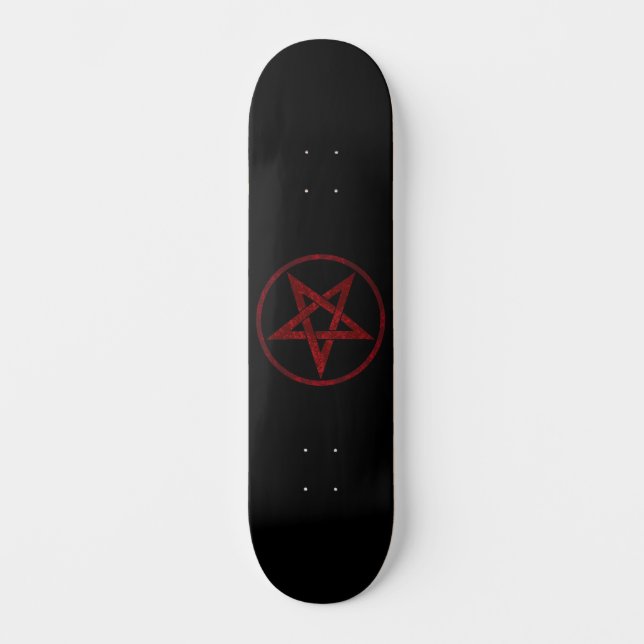 Red Devil Pentagram Skateboard (Vorderseite)