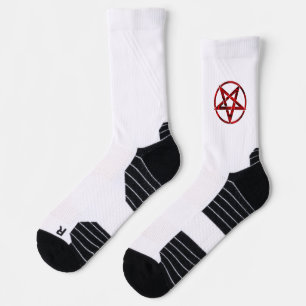 Red Devil Pentagram Socken
