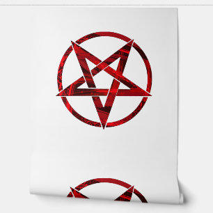 Red Devil Pentagram Tapete