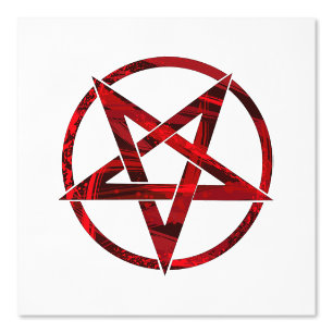 Red Devil Pentagram Tapete