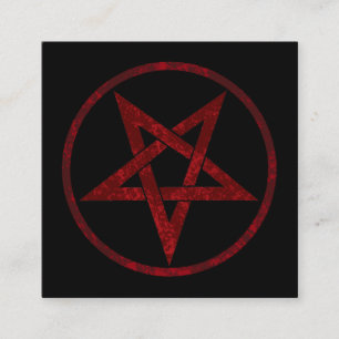 Red Devil Pentagram Terminkarte