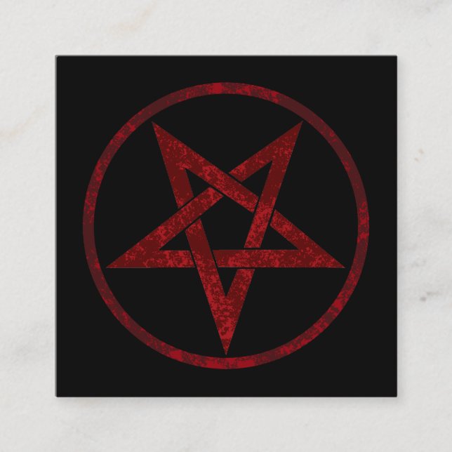 Red Devil Pentagram Terminkarte (Vorderseite)