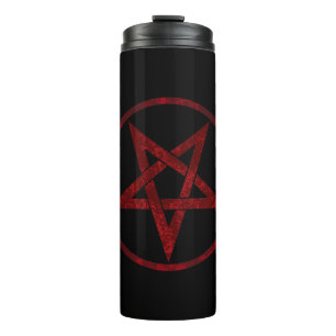 Red Devil Pentagram Thermosbecher
