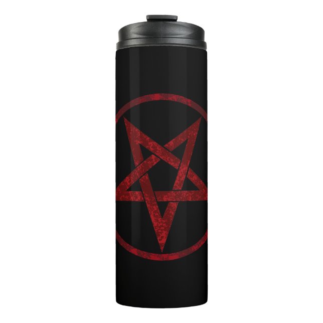 Red Devil Pentagram Thermosbecher (Vorderseite)