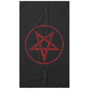Red Devil Pentagram Tischdecke