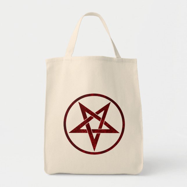 Red Devil Pentagram Tragetasche (Vorne)