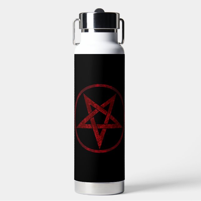 Red Devil Pentagram Trinkflasche (Vorderseite)