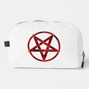 Red Devil Pentagram Waschbeutel