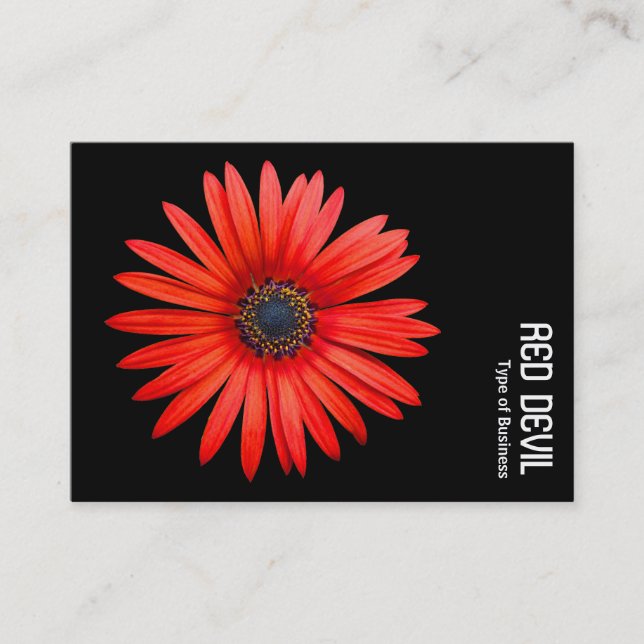 RED DEVIL - Schwarz Visitenkarte (Vorderseite)