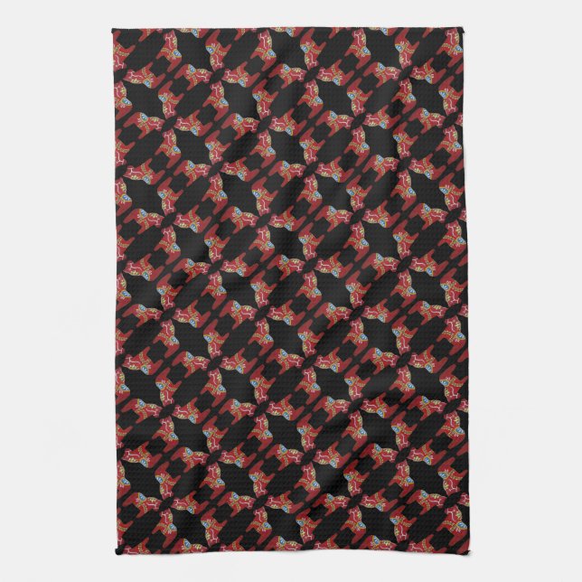 Red Diamond Dala Pferde Handtuch (Vertikal)