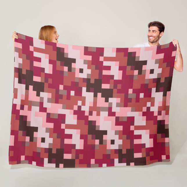 Red Digital Camouflage Fleece Blanket (Beispiel)