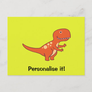 Red Dinosaurier 02/19 Postkarte