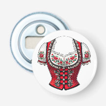 Red Dirndl Top For Folk Festival