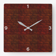Red Disturury Wall Clock