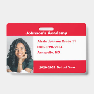 Red Do it it You Custom Homeschool Foto Ausweis