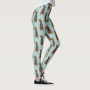 Red Doberman Pinscher Leggings