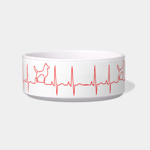 Red Dog Heartbeat Bowl Napf