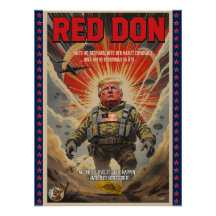 Red Don - Satiralpolitisches Kunstposter
