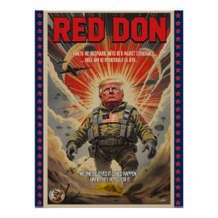 Red Don - Satiralpolitisches Kunstposter Poster