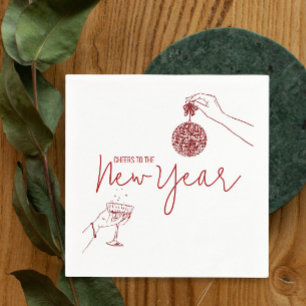 Red Doodle neues Party Serviette