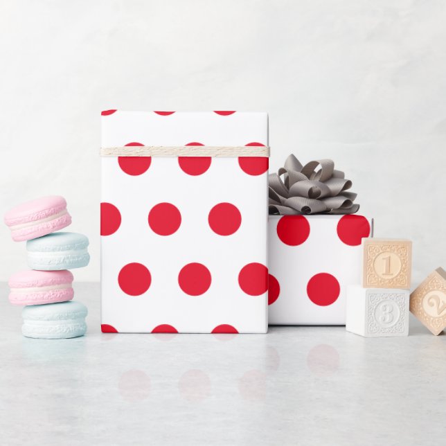 Red Dot Geschenkpapier (Babyparty)