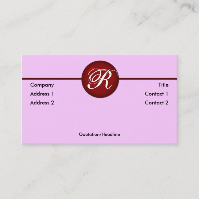 Red Dot Visitenkarte (Vorderseite)