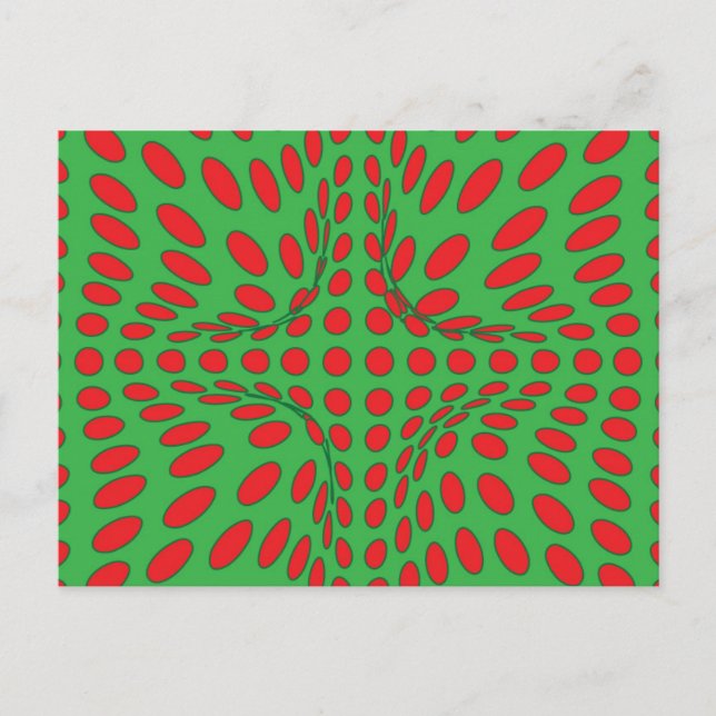 Red Dot Vortex Postkarte (Vorderseite)