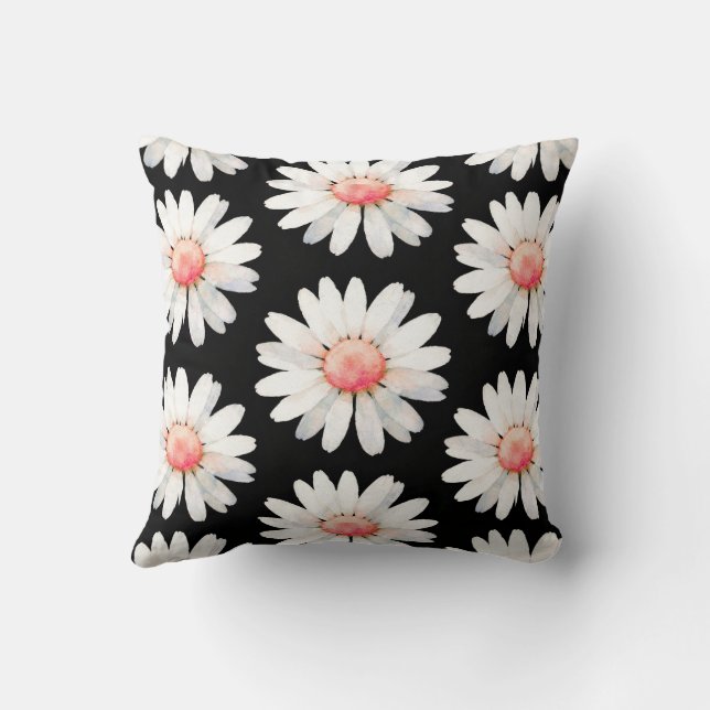 Red Dotted Daisy's Kissen (Rückseite)