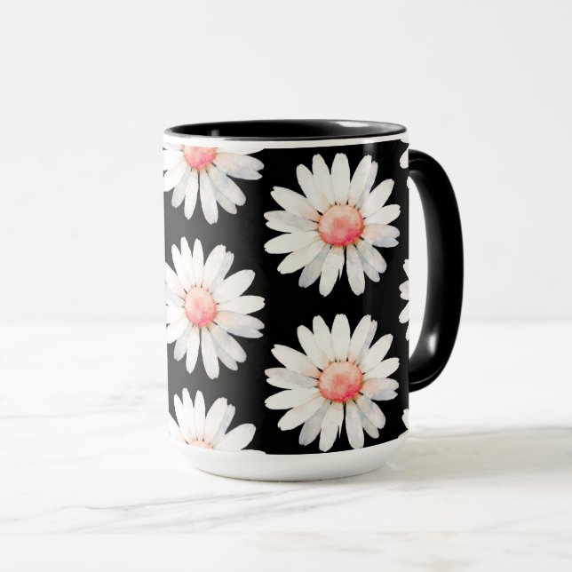 Red Dotted Daisy's Tasse (VorderseiteRechts)