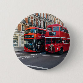 Red Double Decker Buses Button