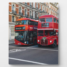 Red Double Decker Buses Fotoplatte